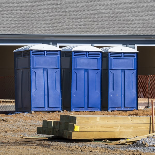 how often are the portable toilets cleaned and serviced during a rental period in Weaver Alabama